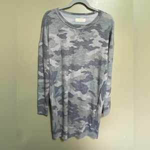 Lucky Brand Cloud‎ Jersey Crew Dress, Size M